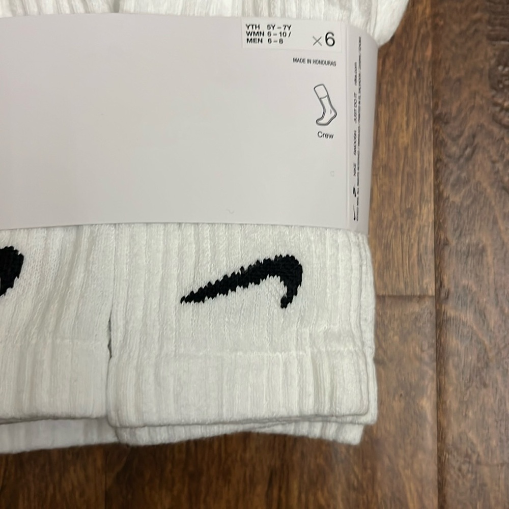 Nike Everyday Crew Cotton Cushioned Socks 6 Pack Size M - Picture 5 of 17